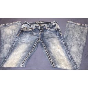 distressed jeans